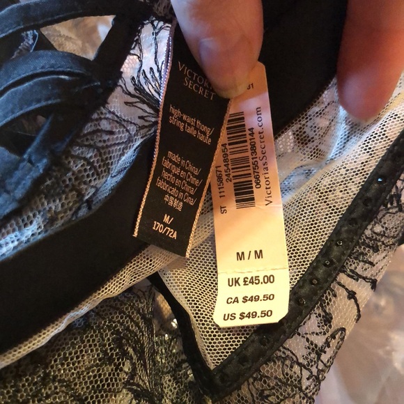 Victoria’s Secret Luxe High-Waisted Panties Size Medium Black - Picture 10 of 10